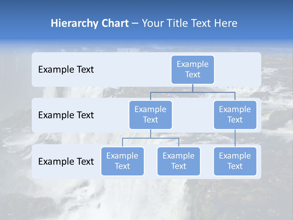 Natural Cataract Iguassu PowerPoint Template