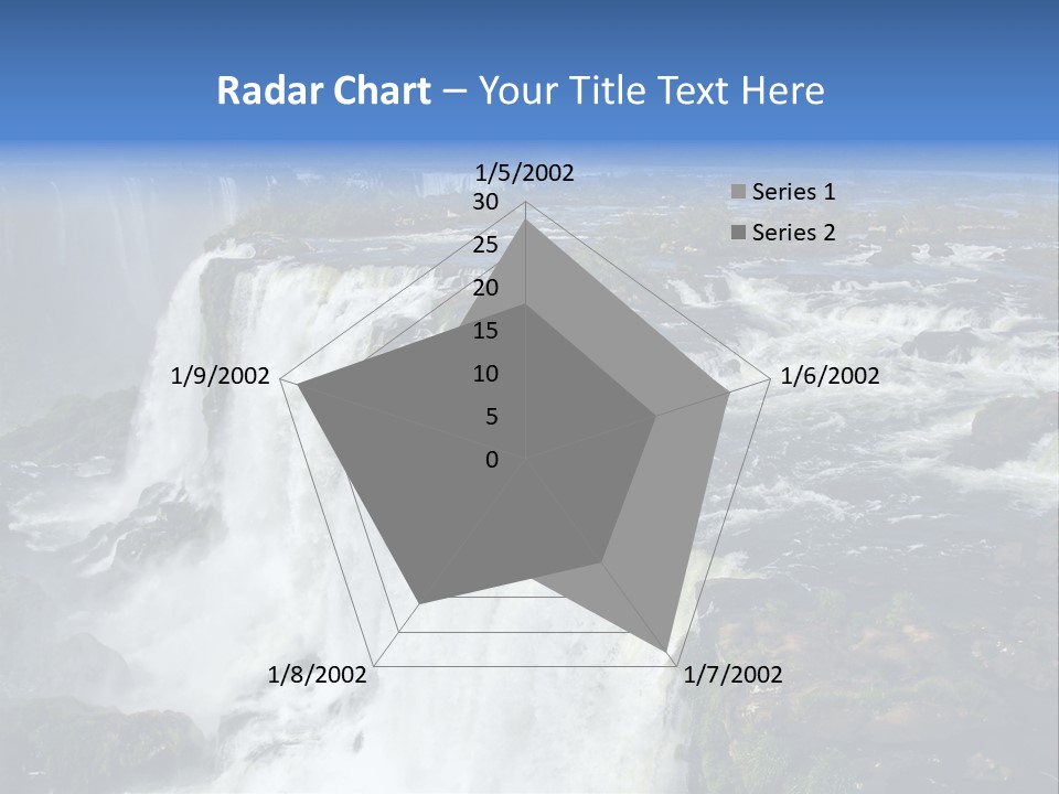 Natural Cataract Iguassu PowerPoint Template