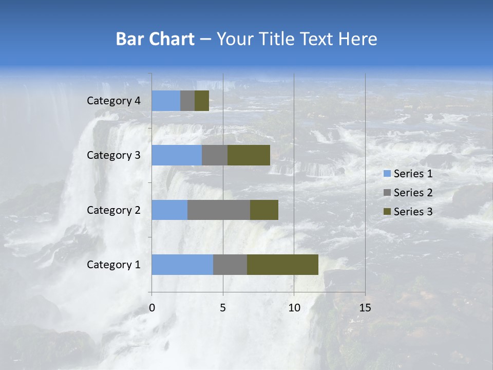 Natural Cataract Iguassu PowerPoint Template