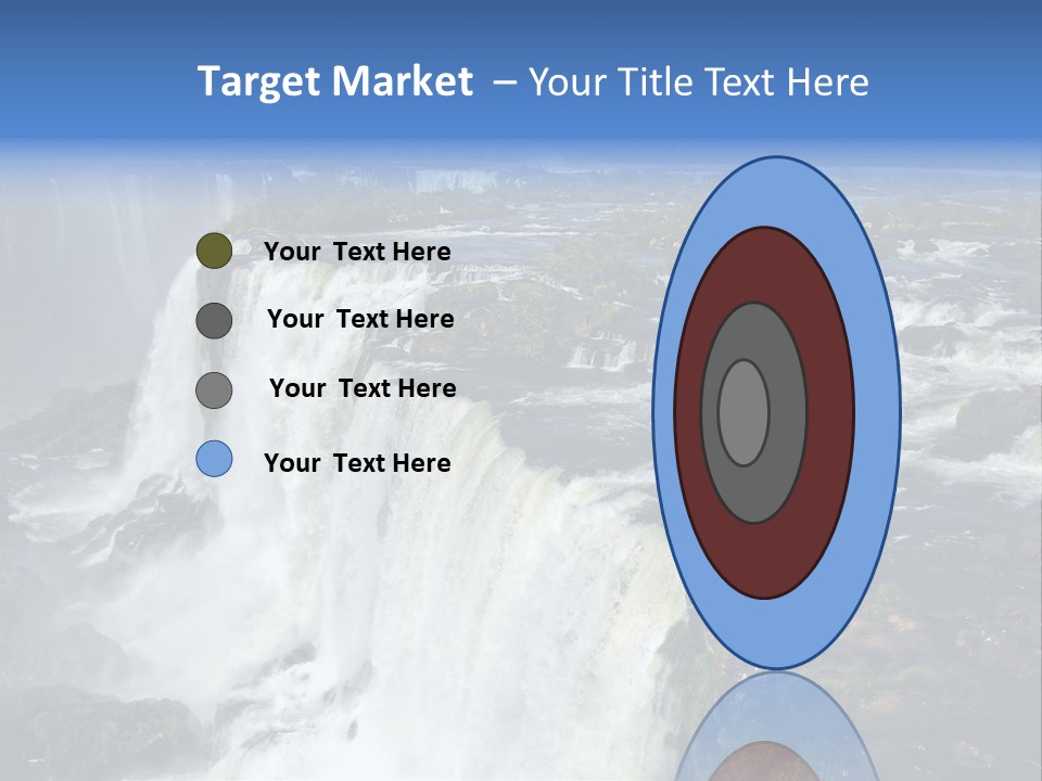 Natural Cataract Iguassu PowerPoint Template