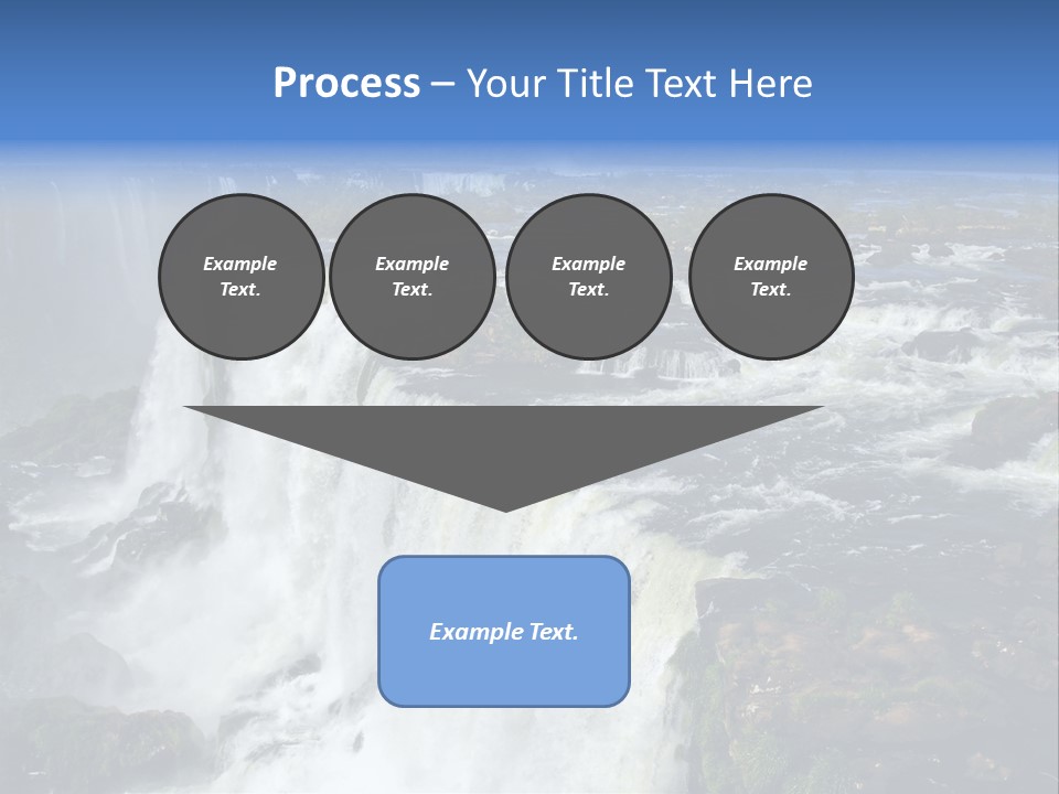 Natural Cataract Iguassu PowerPoint Template