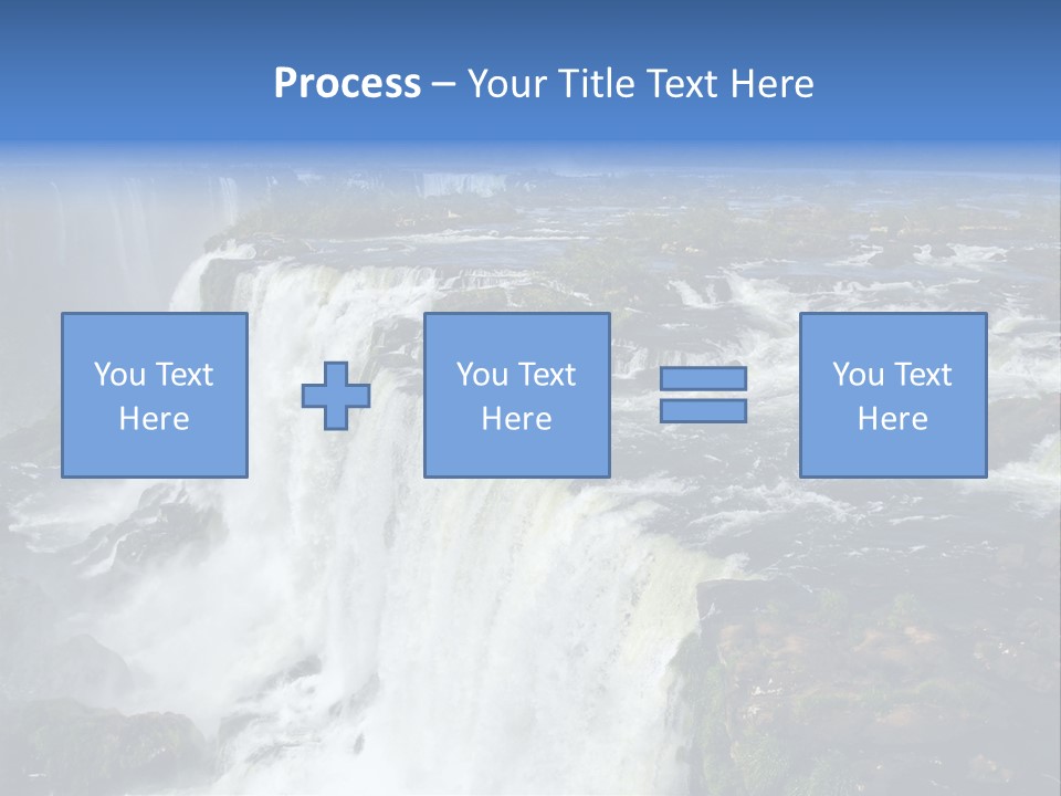 Natural Cataract Iguassu PowerPoint Template