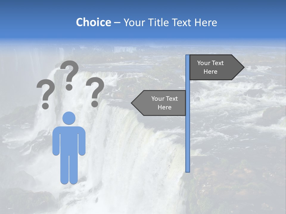 Natural Cataract Iguassu PowerPoint Template