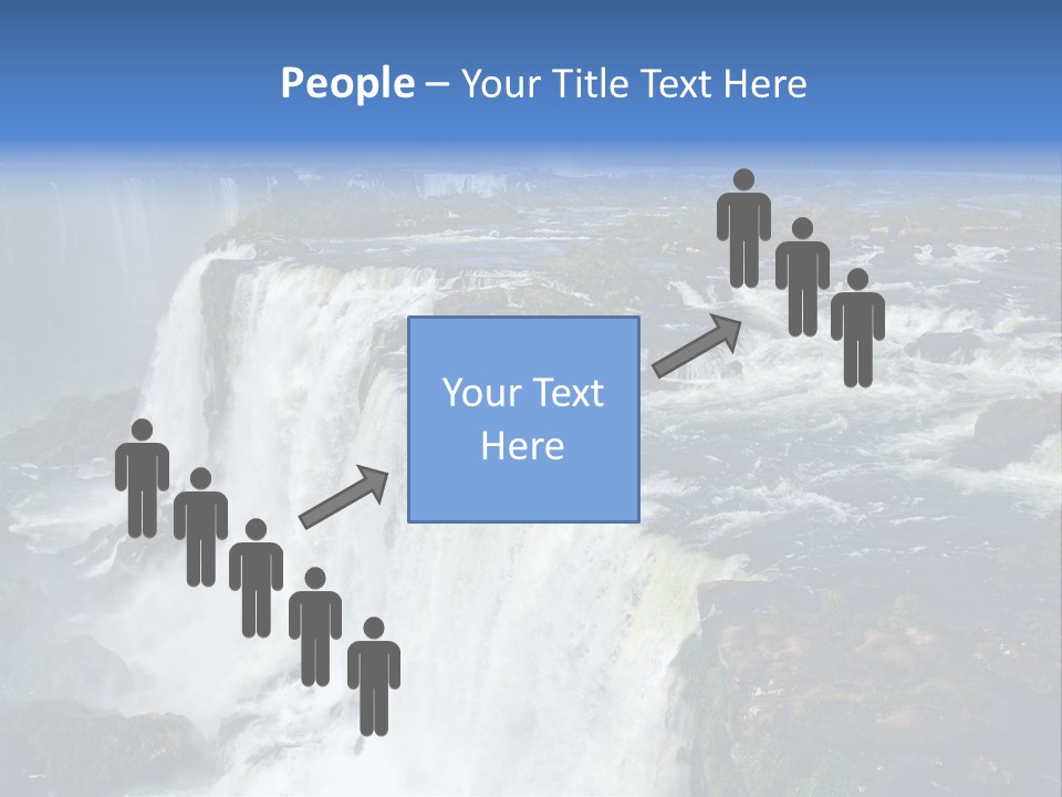 Natural Cataract Iguassu PowerPoint Template