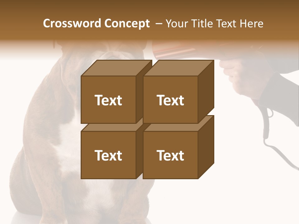 Blow Expression Comb PowerPoint Template