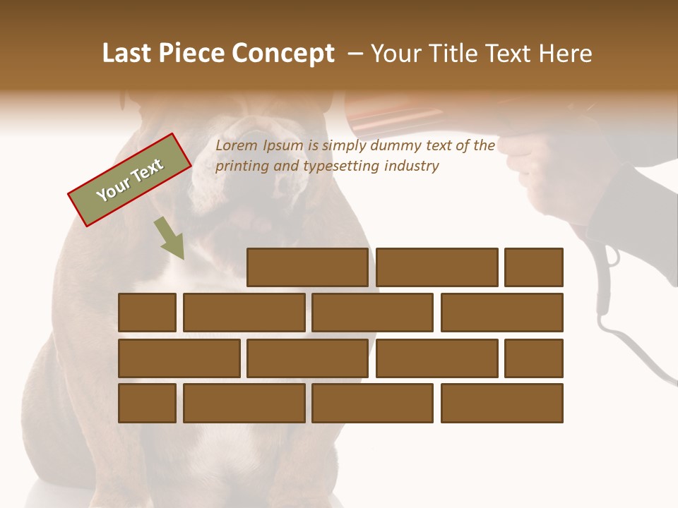 Blow Expression Comb PowerPoint Template