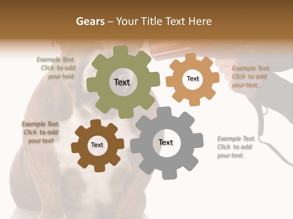 Blow Expression Comb PowerPoint Template