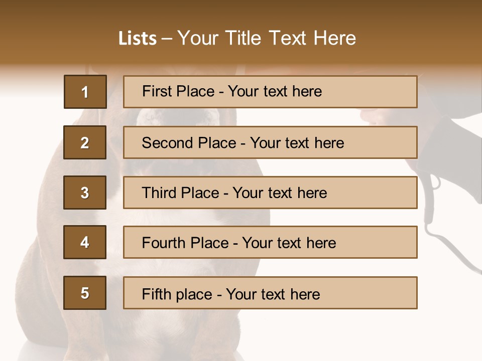 Blow Expression Comb PowerPoint Template