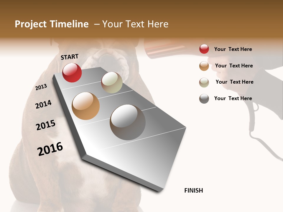 Blow Expression Comb PowerPoint Template