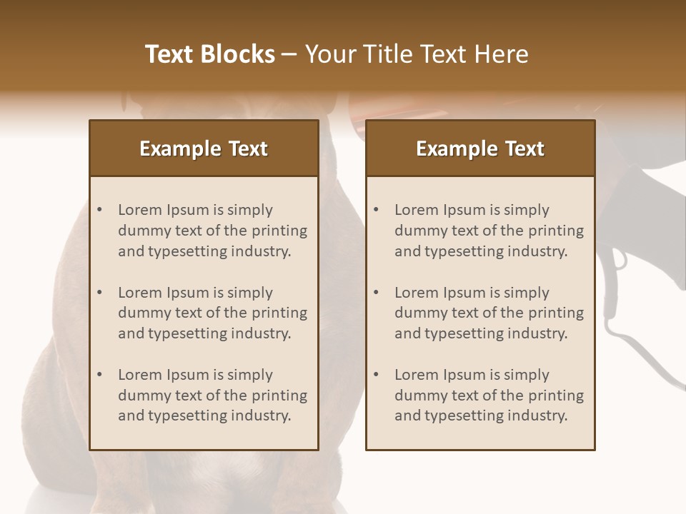 Blow Expression Comb PowerPoint Template