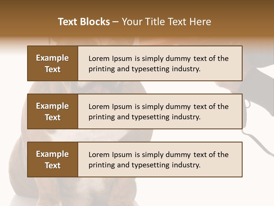 Blow Expression Comb PowerPoint Template