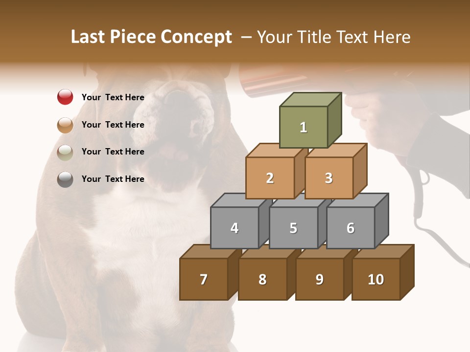 Blow Expression Comb PowerPoint Template