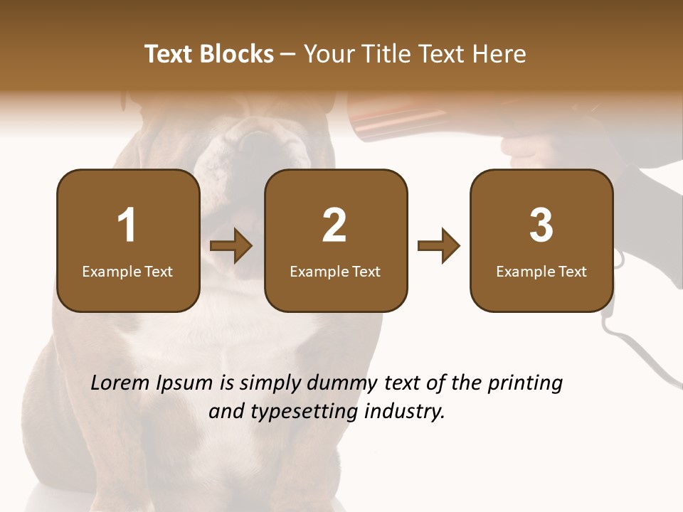 Blow Expression Comb PowerPoint Template