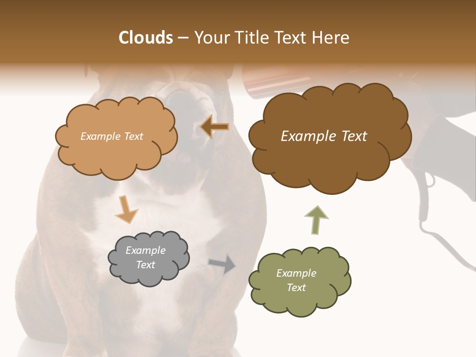 Blow Expression Comb PowerPoint Template