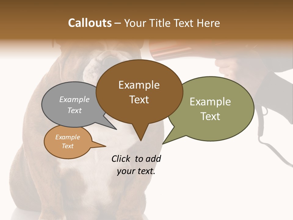 Blow Expression Comb PowerPoint Template