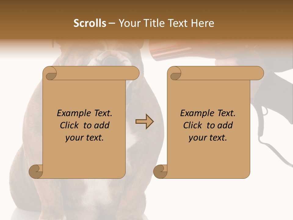 Blow Expression Comb PowerPoint Template