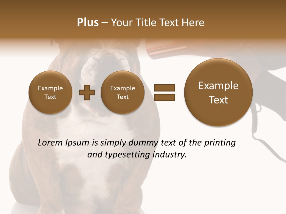 Blow Expression Comb PowerPoint Template