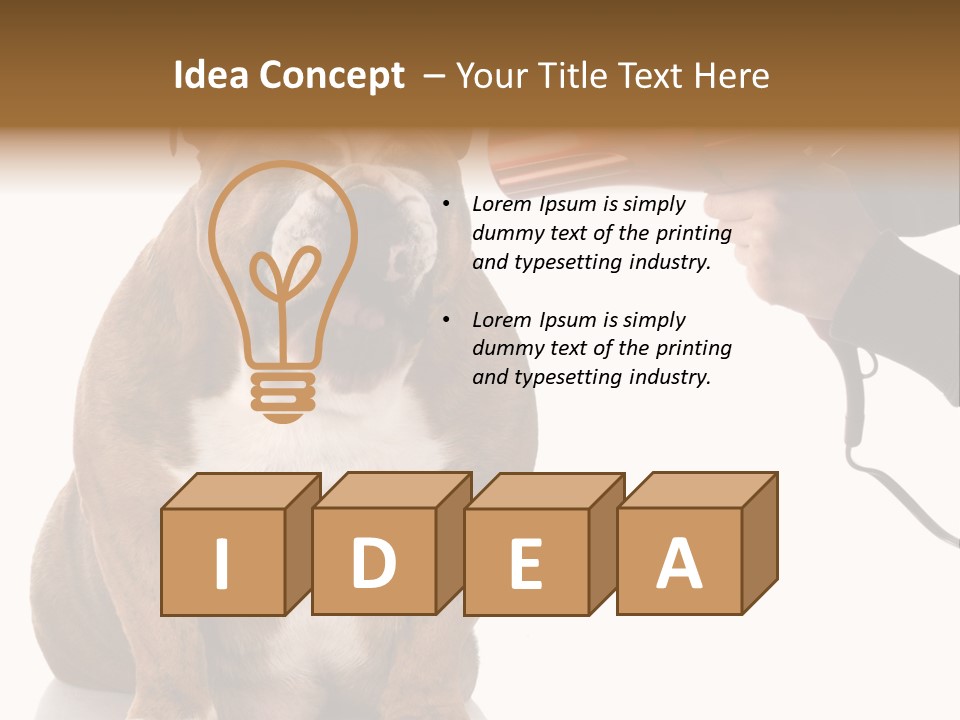 Blow Expression Comb PowerPoint Template