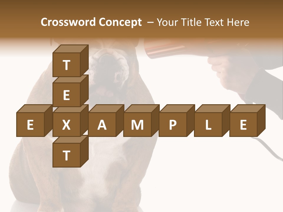 Blow Expression Comb PowerPoint Template