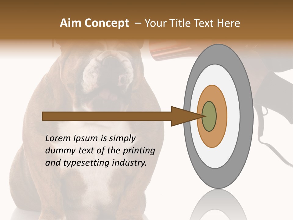 Blow Expression Comb PowerPoint Template