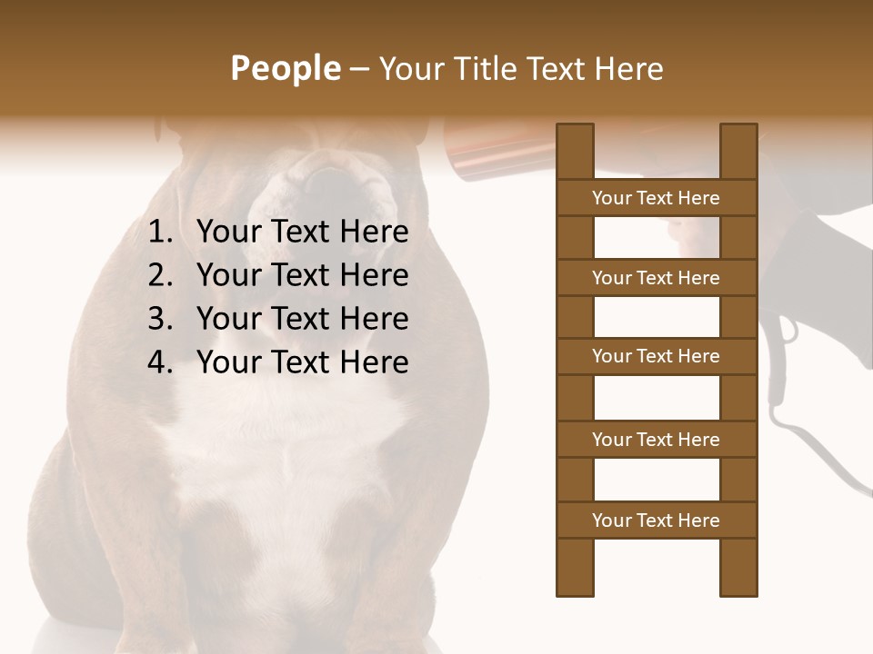 Blow Expression Comb PowerPoint Template