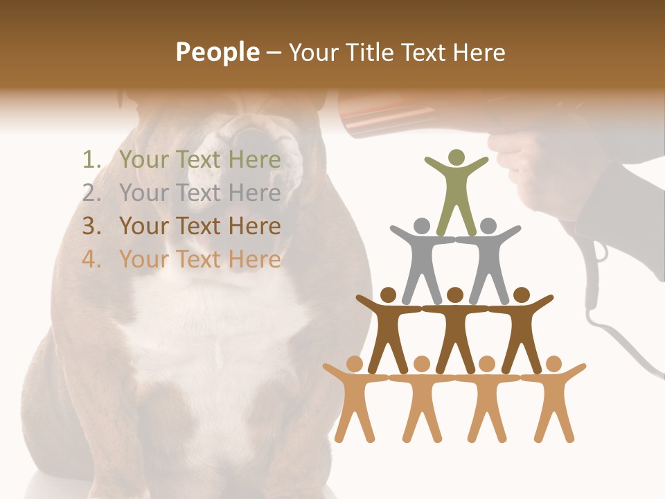 Blow Expression Comb PowerPoint Template