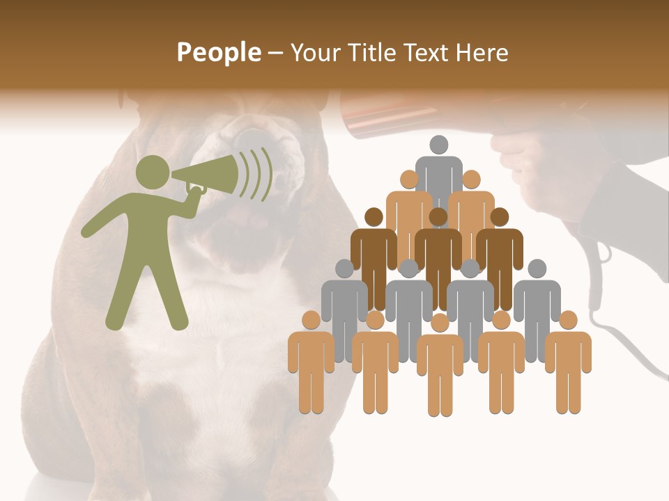 Blow Expression Comb PowerPoint Template