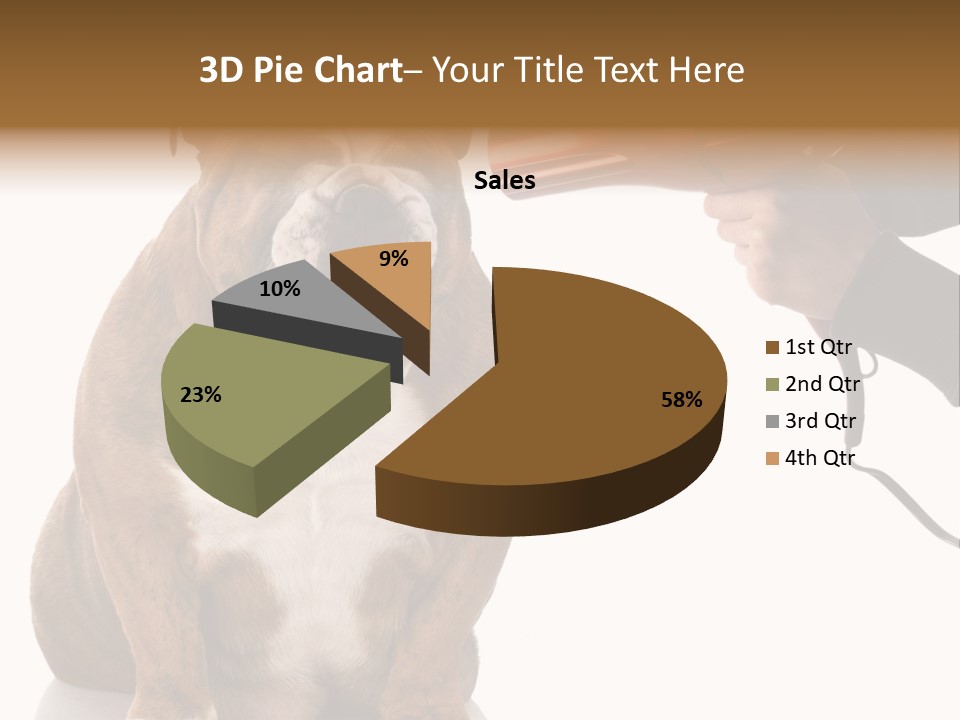 Blow Expression Comb PowerPoint Template