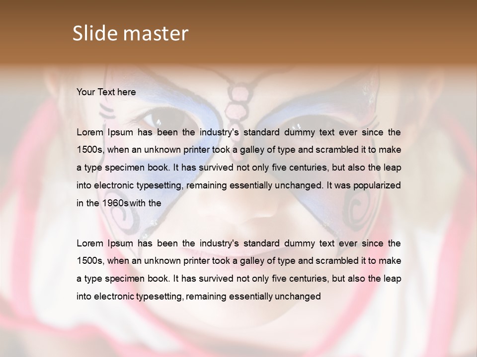 Face Portrait Year PowerPoint Template