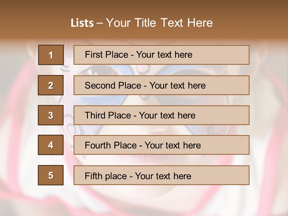 Face Portrait Year PowerPoint Template