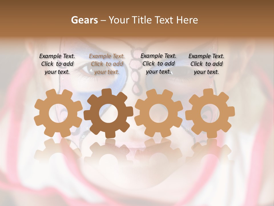 Face Portrait Year PowerPoint Template