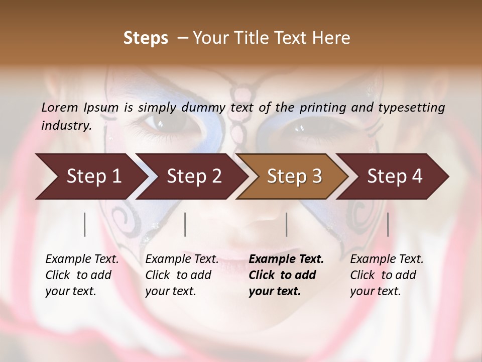 Face Portrait Year PowerPoint Template