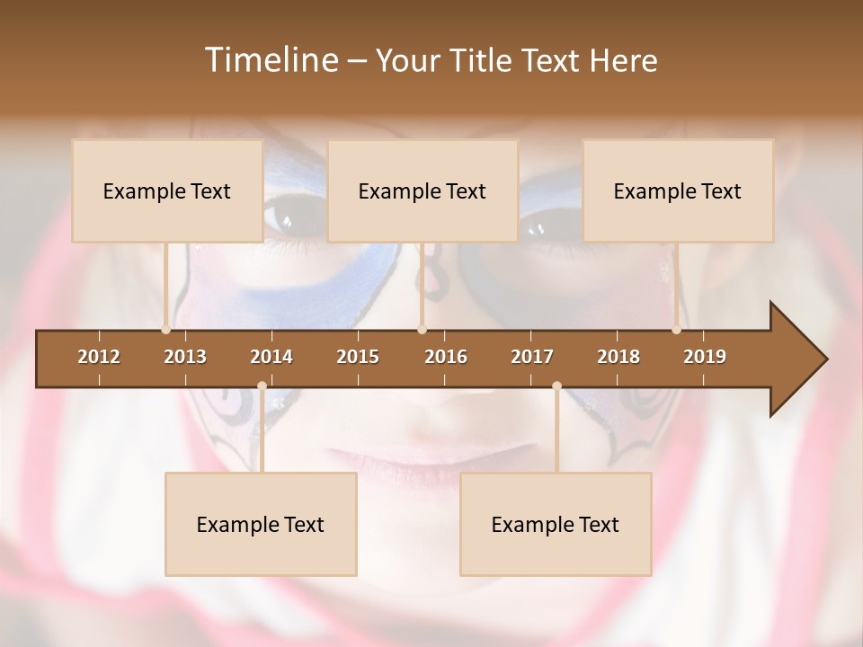 Face Portrait Year PowerPoint Template