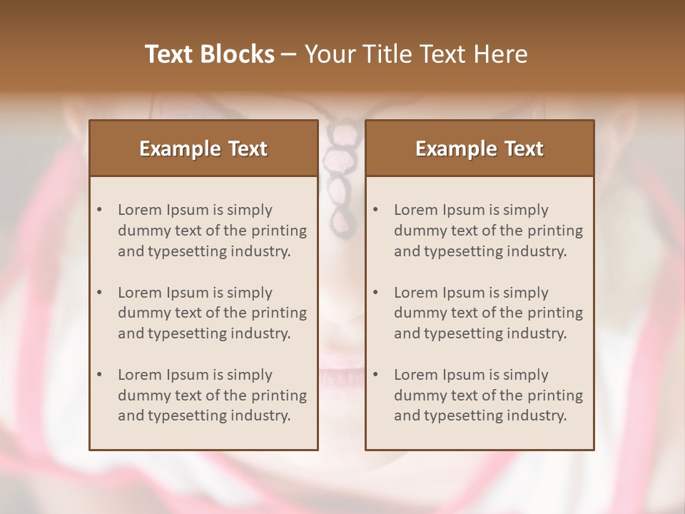 Face Portrait Year PowerPoint Template