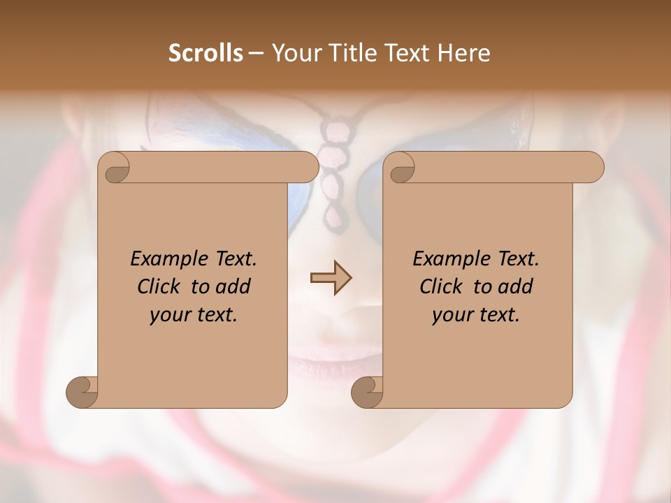 Face Portrait Year PowerPoint Template