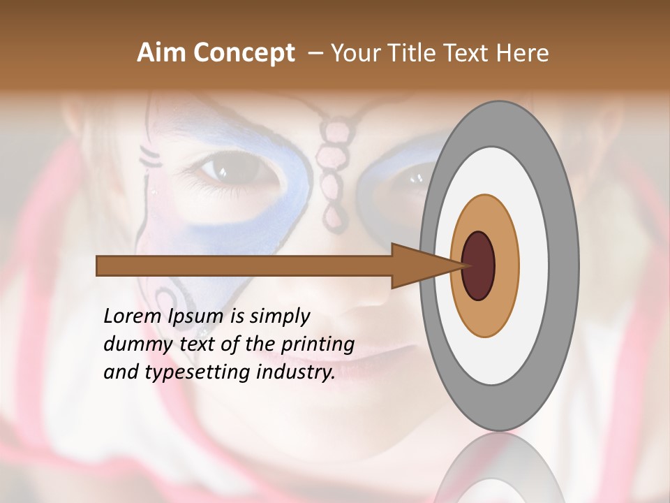 Face Portrait Year PowerPoint Template