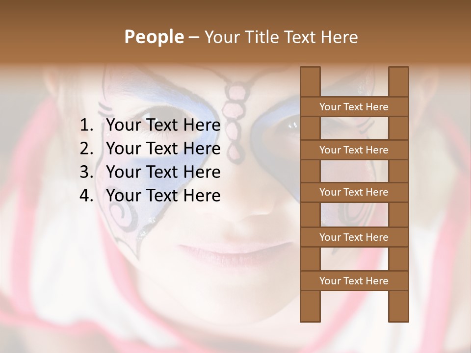 Face Portrait Year PowerPoint Template