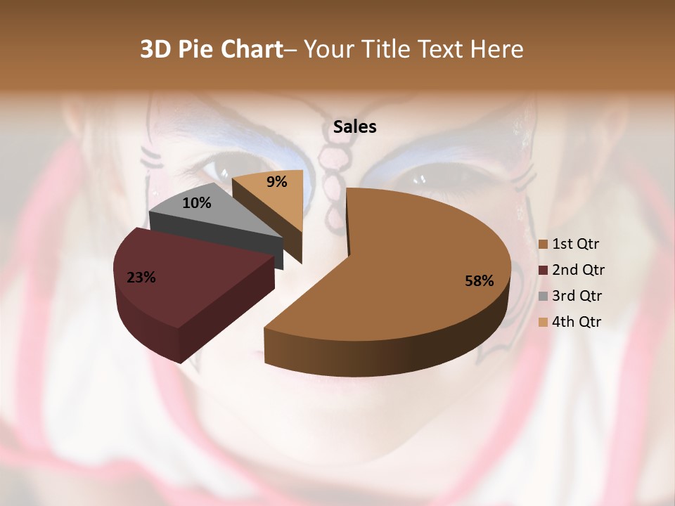 Face Portrait Year PowerPoint Template