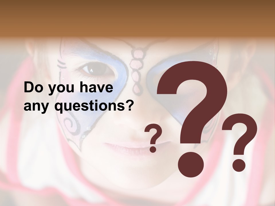 Face Portrait Year PowerPoint Template