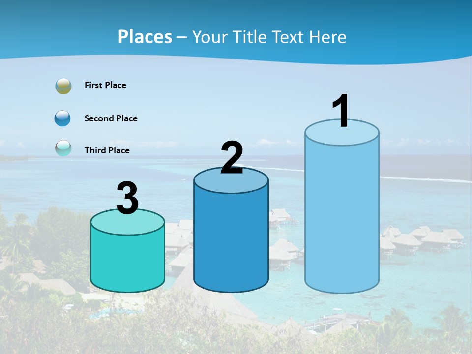 Turquoise Idyllic Lagoon PowerPoint Template