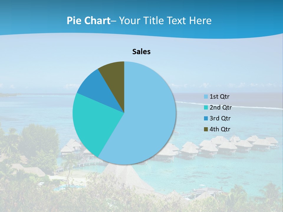 Turquoise Idyllic Lagoon PowerPoint Template