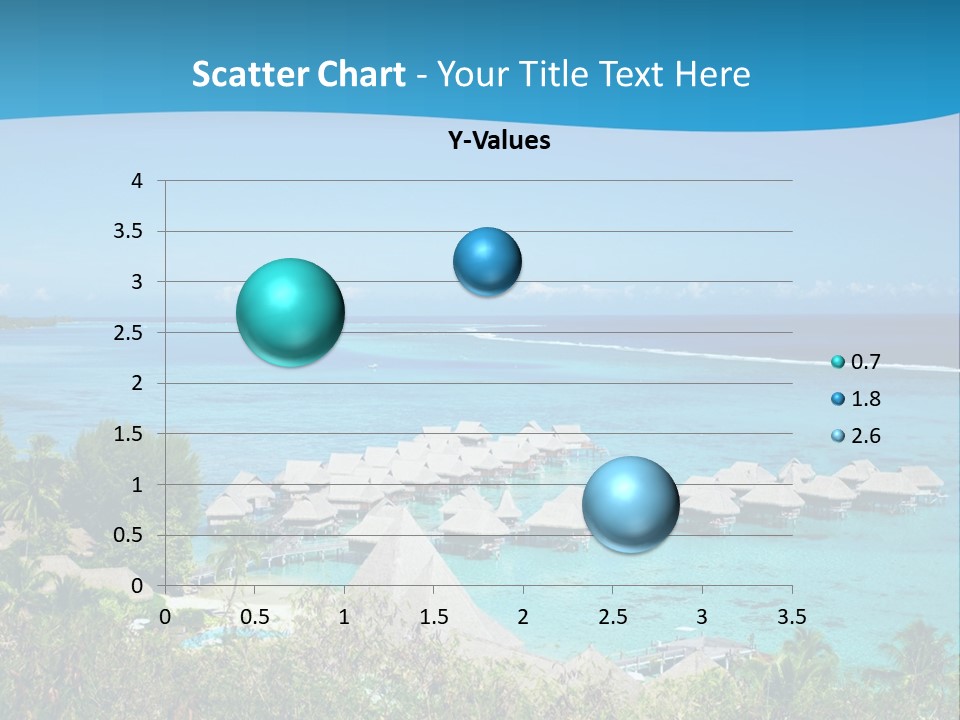 Turquoise Idyllic Lagoon PowerPoint Template