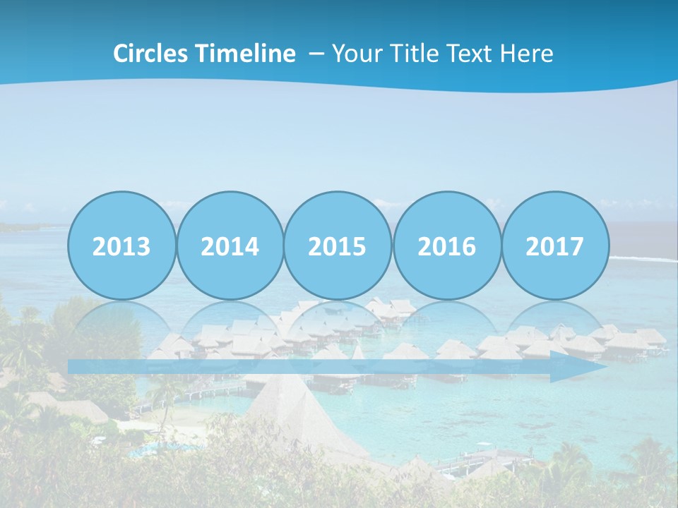 Turquoise Idyllic Lagoon PowerPoint Template