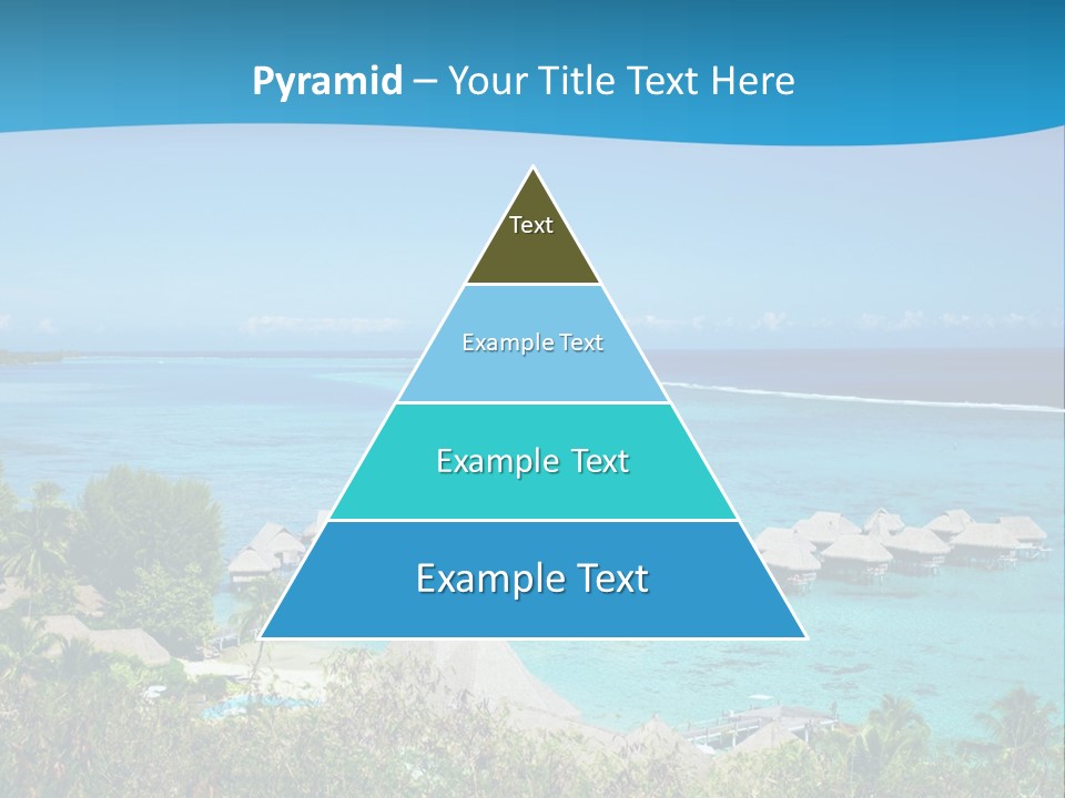 Turquoise Idyllic Lagoon PowerPoint Template
