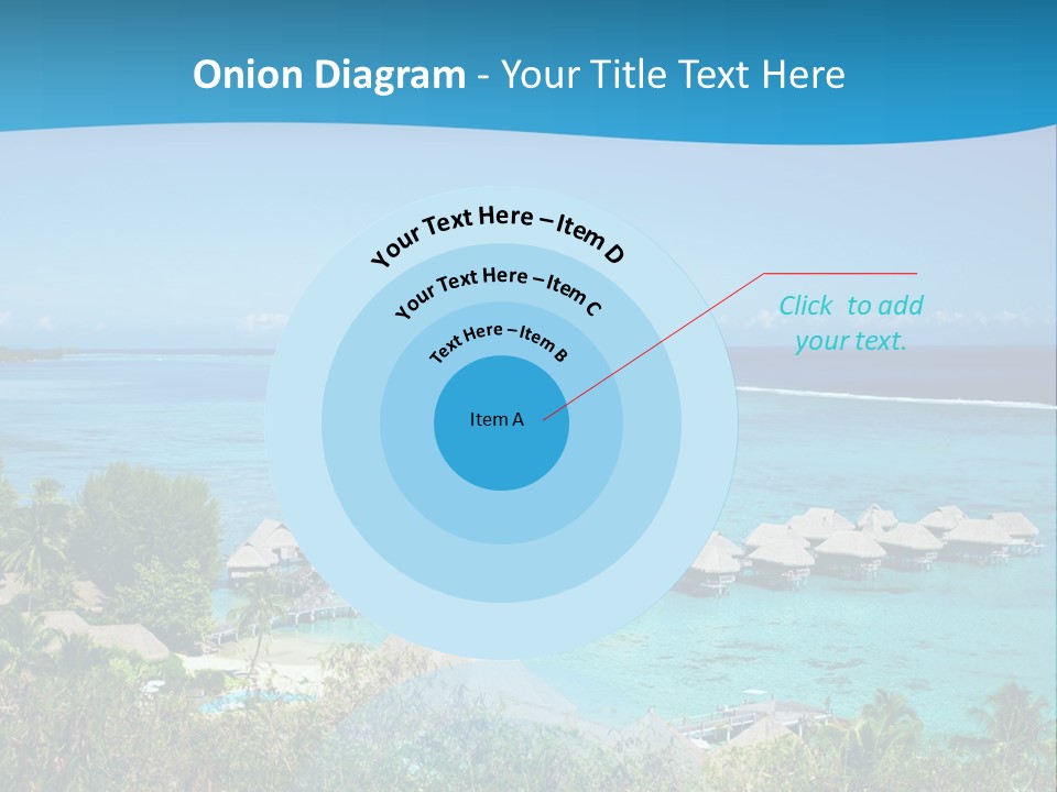 Turquoise Idyllic Lagoon PowerPoint Template