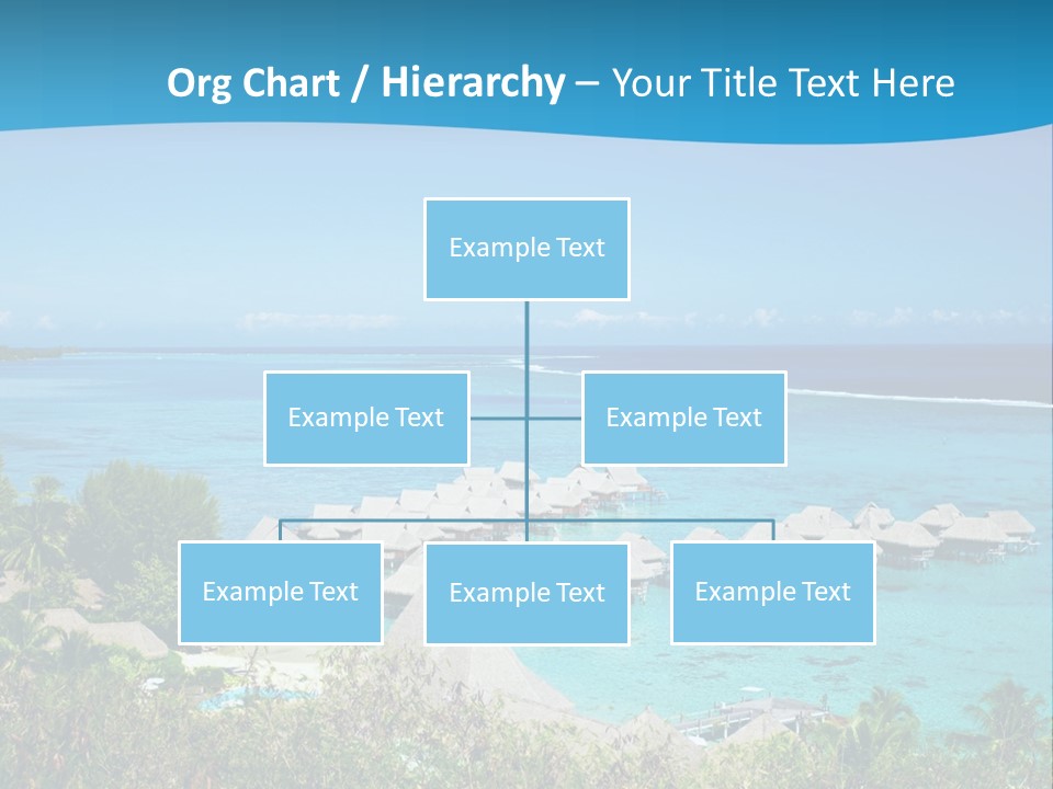 Turquoise Idyllic Lagoon PowerPoint Template