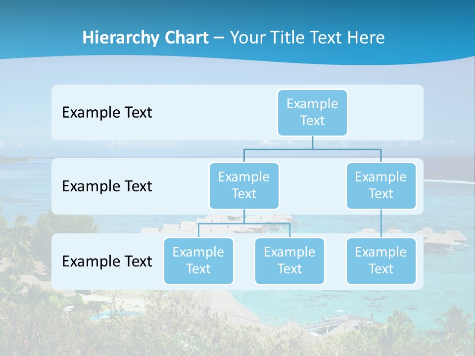 Turquoise Idyllic Lagoon PowerPoint Template