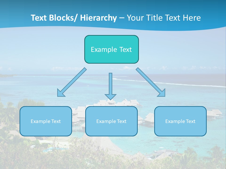 Turquoise Idyllic Lagoon PowerPoint Template