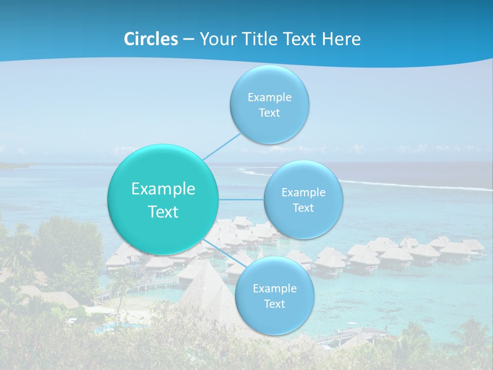 Turquoise Idyllic Lagoon PowerPoint Template