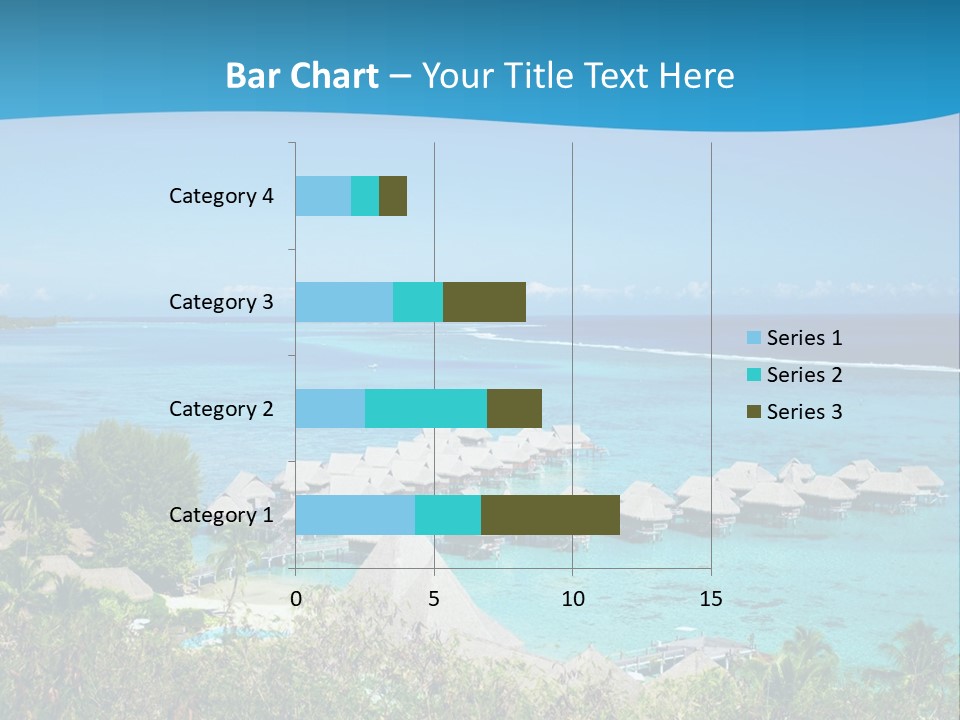Turquoise Idyllic Lagoon PowerPoint Template